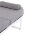 ΕΠΑΓΓΕΛΜ. ΞΑΠΛΩΣΤΡΑ MALLOW HM10715.01 ΛΕΥΚΟ ΑΛΟΥΜ.& ΓΚΡΙ ΜΑΞΙΛΑΡΙ 198x71x40,5-103Υεκ.