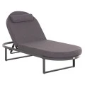 ΕΠΑΓΓΕΛΜATIKH ΞΑΠΛΩΣΤΡΑ MALLOW HM10715.03 ΣΚΟΥΡΟ ΓΚΡΙ ΑΛΟΥΜΙΝΙΟ & ΜΑΞΙΛΑΡΙ 198x71x103Υεκ