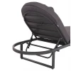 ΕΠΑΓΓΕΛΜATIKH ΞΑΠΛΩΣΤΡΑ MALLOW HM10715.03 ΣΚΟΥΡΟ ΓΚΡΙ ΑΛΟΥΜΙΝΙΟ & ΜΑΞΙΛΑΡΙ 198x71x103Υεκ