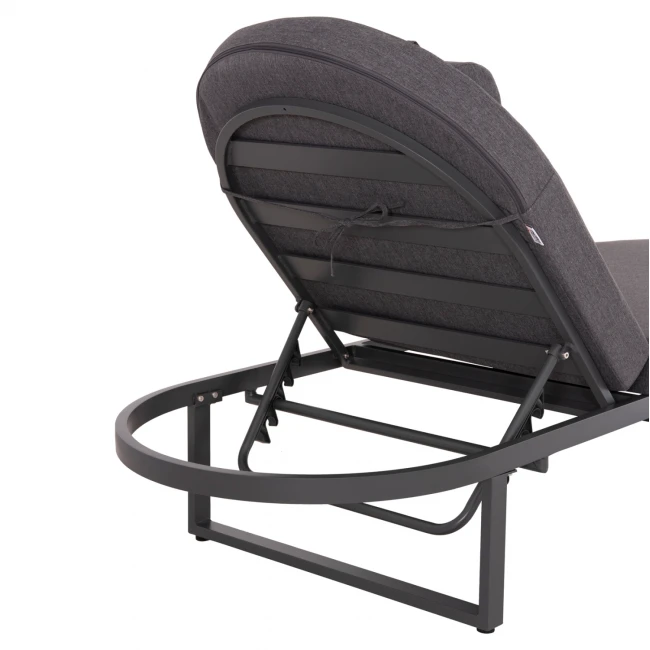 ΕΠΑΓΓΕΛΜATIKH ΞΑΠΛΩΣΤΡΑ MALLOW HM10715.03 ΣΚΟΥΡΟ ΓΚΡΙ ΑΛΟΥΜΙΝΙΟ & ΜΑΞΙΛΑΡΙ 198x71x103Υεκ
