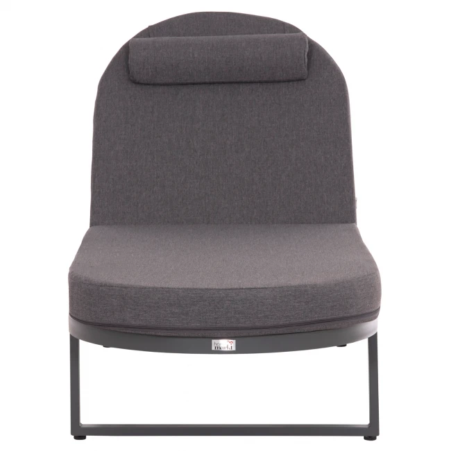 ΕΠΑΓΓΕΛΜATIKH ΞΑΠΛΩΣΤΡΑ MALLOW HM10715.03 ΣΚΟΥΡΟ ΓΚΡΙ ΑΛΟΥΜΙΝΙΟ & ΜΑΞΙΛΑΡΙ 198x71x103Υεκ