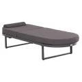 ΕΠΑΓΓΕΛΜATIKH ΞΑΠΛΩΣΤΡΑ MALLOW HM10715.03 ΣΚΟΥΡΟ ΓΚΡΙ ΑΛΟΥΜΙΝΙΟ & ΜΑΞΙΛΑΡΙ 198x71x103Υεκ