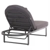 ΕΠΑΓΓΕΛΜATIKH ΞΑΠΛΩΣΤΡΑ MALLOW HM10715.03 ΣΚΟΥΡΟ ΓΚΡΙ ΑΛΟΥΜΙΝΙΟ & ΜΑΞΙΛΑΡΙ 198x71x103Υεκ