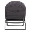 ΕΠΑΓΓΕΛΜATIKH ΞΑΠΛΩΣΤΡΑ MALLOW HM10715.03 ΣΚΟΥΡΟ ΓΚΡΙ ΑΛΟΥΜΙΝΙΟ & ΜΑΞΙΛΑΡΙ 198x71x103Υεκ