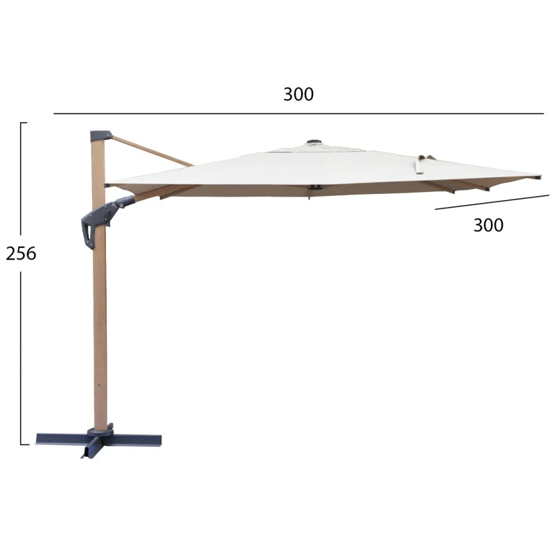 ΚΑΛΥΜΜΑ 3X3m ΓΙΑ ΟΜΠΡΕΛΑ HM6622.02 - SPUN POLYESTER ΣΕ ΜΠΕΖ
