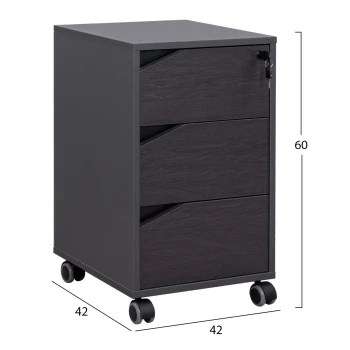 ΕΠΑΓΓΕΛΜΑΤΙΚΗ ΣΥΡΤΑΡΙΕΡΑ ΓΡΑΦΕΙΟΥ ΜΕ ΡΟΔΑΚΙΑ ROSEWOOD HM2108 40X42X60Y εκ.