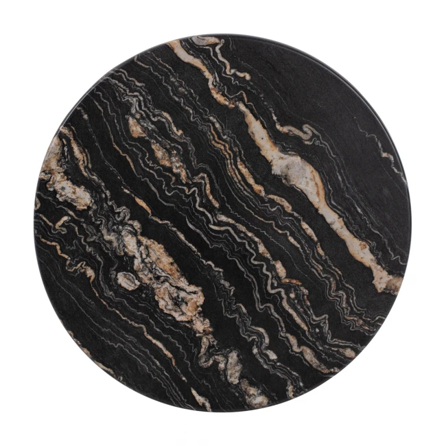 ΕΠΙΦΑΝΕΙΑ ΤΡΑΠΕΖΙΟΥ ΣΤΡΟΓΓΥΛΗ 5787 WERZALIT Φ60 BLACK GOLD MARBLE HM5227.15