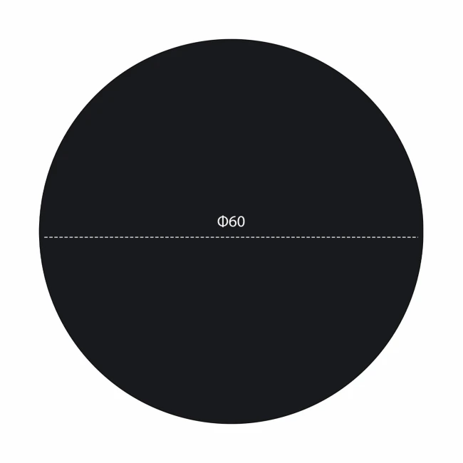 ΕΠΙΦΑΝΕΙΑ ΤΡΑΠΕΖΙΟΥ HPL HM5841.01 ΜΑΥΡΗ Φ60 εκ. ΠΑΧΟΥΣ 12mm.