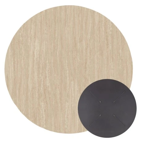 ΕΠΙΦΑΝΕΙΑ ΤΡΑΠΕΖΙΟΥ HPL ΣΤΡΟΓΓΥΛΗ HM5841.35 TRAVERTINE Φ60εκ.