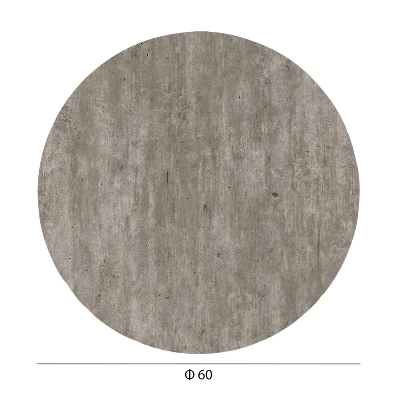 ΕΠΙΦΑΝΕΙΑ ΤΡΑΠΕΖΙΟΥ HPL ΣΤΡΟΓΓΥΛΗ HM5841.37 CONCRETE Φ60εκ.