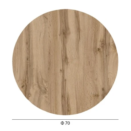 ΕΠΙΦΑΝΕΙΑ ΤΡΑΠΕΖΙΟΥ HPL ΣΤΡΟΓΓΥΛΗ HM5842.36 SONAMA OAK Φ70εκ.