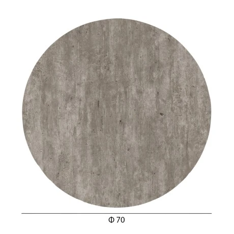 ΕΠΙΦΑΝΕΙΑ ΤΡΑΠΕΖΙΟΥ HPL ΣΤΡΟΓΓΥΛΗ HM5842.37 CONCRETE Φ70εκ.
