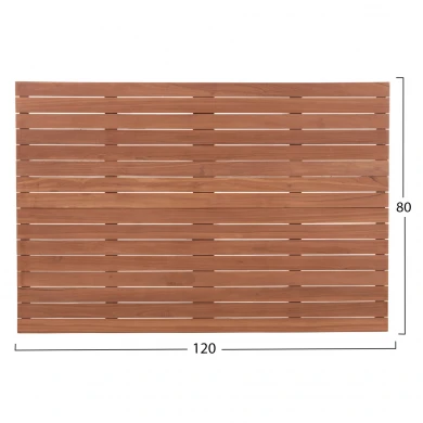 ΕΠΙΦΑΝΕΙΑ ΤΡΑΠΕΖΙΟΥ ΟΡΘΟΓΩΝΙΑ HM18138 ΞΥΛΟ TEAK--ΦΥΣΙΚΟ 120x80x4(πάχος)εκ.