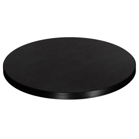 ΕΠΙΦΑΝΕΙΑ ΤΡΑΠΕΖΙΟΥ SINTERED STONE HM6652.01 ΜΑΥΡΗ ΜΕ ΠΛΑΙΣΙΟ ALU ΜΑΥΡO Φ60εκ.