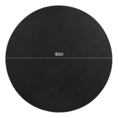 ΕΠΙΦΑΝΕΙΑ ΤΡΑΠΕΖΙΟΥ SINTERED STONE HM6652.01 ΜΑΥΡΗ ΜΕ ΠΛΑΙΣΙΟ ALU ΜΑΥΡO Φ60εκ.