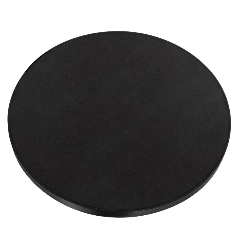 ΕΠΙΦΑΝΕΙΑ ΤΡΑΠΕΖΙΟΥ SINTERED STONE HM6652.01 ΜΑΥΡΗ ΜΕ ΠΛΑΙΣΙΟ ALU ΜΑΥΡO Φ60εκ.