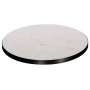 ΕΠΙΦΑΝΕΙΑ ΤΡΑΠΕΖΙΟΥ SINTERED STONE HM6652.02 WHITE MARBLE--ΠΛΑΙΣΙΟ ALU ΜΑΥΡΟ Φ60εκ.