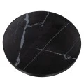 ΕΠΙΦΑΝΕΙΑ ΤΡΑΠΕΖΙΟΥ SINTERED STONE HM6652.03 BLACK MARBLE--ΠΛΑΙΣΙΟ ALU ΜΑΥΡΟ Φ60εκ.