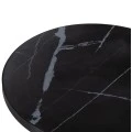 ΕΠΙΦΑΝΕΙΑ ΤΡΑΠΕΖΙΟΥ SINTERED STONE HM6652.03 BLACK MARBLE--ΠΛΑΙΣΙΟ ALU ΜΑΥΡΟ Φ60εκ.