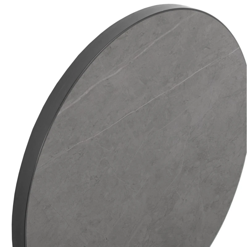 ΕΠΙΦΑΝΕΙΑ ΤΡΑΠΕΖΙΟΥ SINTERED STONE HM6652.05 GREY MARBLE--ΠΛΑΙΣΙΟ ALU ΓΚΡΙ Φ60εκ.