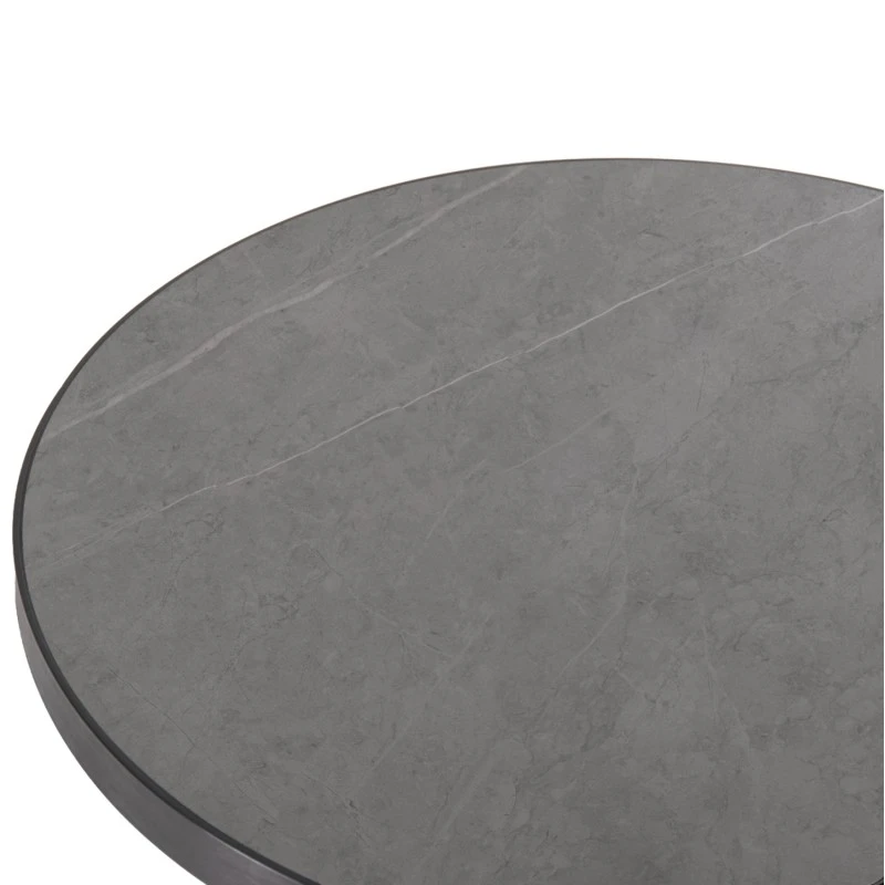 ΕΠΙΦΑΝΕΙΑ ΤΡΑΠΕΖΙΟΥ SINTERED STONE HM6652.05 GREY MARBLE--ΠΛΑΙΣΙΟ ALU ΓΚΡΙ Φ60εκ.
