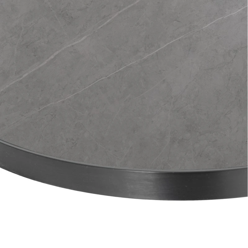 ΕΠΙΦΑΝΕΙΑ ΤΡΑΠΕΖΙΟΥ SINTERED STONE HM6652.05 GREY MARBLE--ΠΛΑΙΣΙΟ ALU ΓΚΡΙ Φ60εκ.