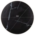 ΕΠΙΦΑΝΕΙΑ ΤΡΑΠΕΖΙΟΥ SINTERED STONE HM6652.13 BLACK MARBLE--ΠΛΑΙΣΙΟ ALU ΧΡΥΣΟ Φ60εκ.