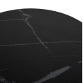 ΕΠΙΦΑΝΕΙΑ ΤΡΑΠΕΖΙΟΥ SINTERED STONE HM6652.13 BLACK MARBLE--ΠΛΑΙΣΙΟ ALU ΧΡΥΣΟ Φ60εκ.