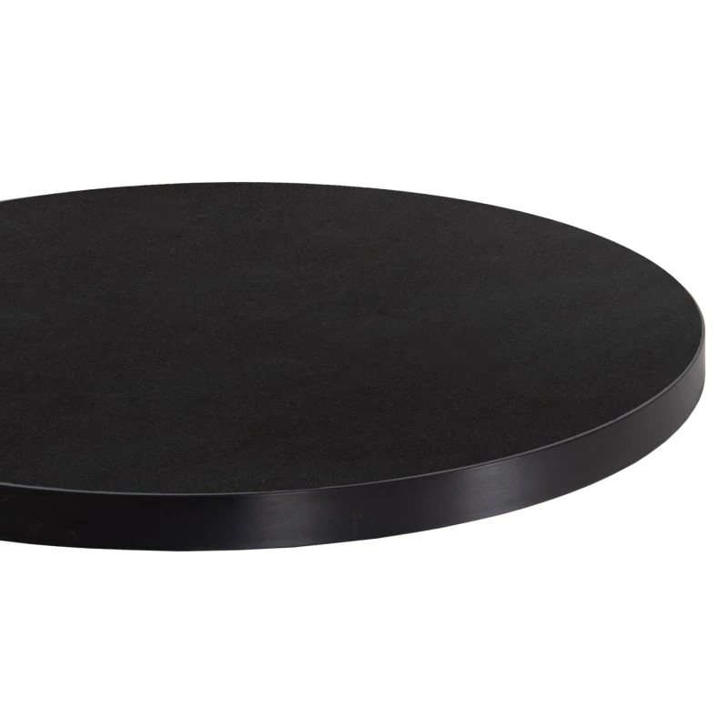 ΕΠΙΦΑΝΕΙΑ ΤΡΑΠΕΖΙΟΥ SINTERED STONE HM6653.01 ΜΑΥΡΗ ΜΕ ΠΛΑΙΣΙΟ ALU ΜΑΥΡΟ Φ70εκ.