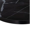 ΕΠΙΦΑΝΕΙΑ ΤΡΑΠΕΖΙΟΥ SINTERED STONE HM6653.03 BLACK MARBLE--ΠΛΑΙΣΙΟ ALU ΜΑΥΡΟ Φ70εκ.