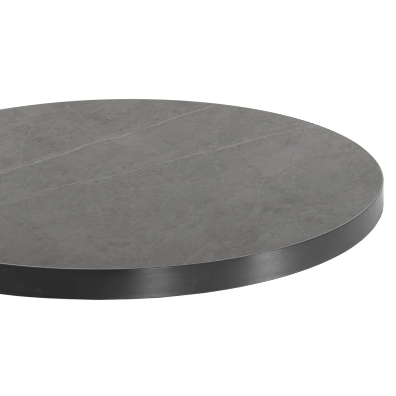 ΕΠΙΦΑΝΕΙΑ ΤΡΑΠΕΖΙΟΥ SINTERED STONE HM6653.05 GREY MARBLE--ΠΛΑΙΣΙΟ ALU ΓΚΡΙ Φ70εκ.