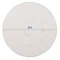 ΕΠΙΦΑΝΕΙΑ ΤΡΑΠΕΖΙΟΥ SINTERED STONE HM6653.12 WHITE MARBLE--ΠΛΑΙΣΙΟ ALU ΧΡΥΣΟ Φ70εκ.