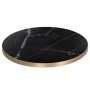 ΕΠΙΦΑΝΕΙΑ ΤΡΑΠΕΖΙΟΥ SINTERED STONE HM6653.13 BLACK MARBLE--ΠΛΑΙΣΙΟ ALU ΧΡΥΣΟ Φ70εκ.