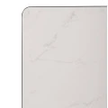 ΕΠΙΦΑΝΕΙΑ ΤΡΑΠΕΖΙΟΥ SINTERED STONE HM6654.02 WHITE MARBLE--ΠΛΑΙΣΙΟ ALU ΜΑΥΡΟ 70x70εκ.