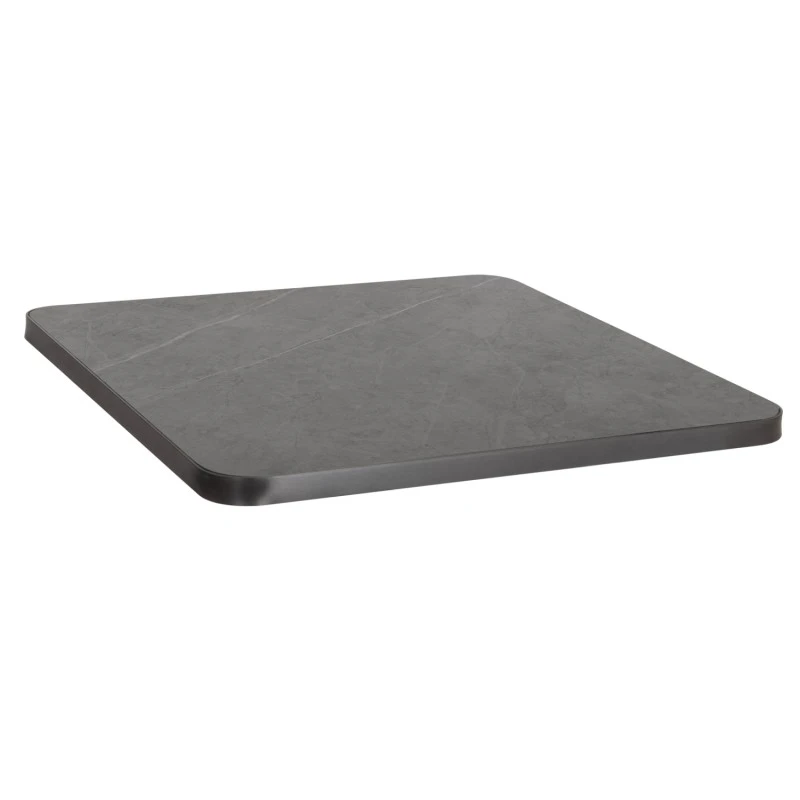 ΕΠΙΦΑΝΕΙΑ ΤΡΑΠΕΖΙΟΥ SINTERED STONE HM6654.05 GREY MARBLE--ΠΛΑΙΣΙΟ ALU ΓΚΡΙ 70x70εκ.