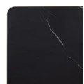 ΕΠΙΦΑΝΕΙΑ ΤΡΑΠΕΖΙΟΥ SINTERED STONE HM6654.13 BLACK MARBLE--ΠΛΑΙΣΙΟ ALU ΧΡΥΣΟ 70x70εκ.
