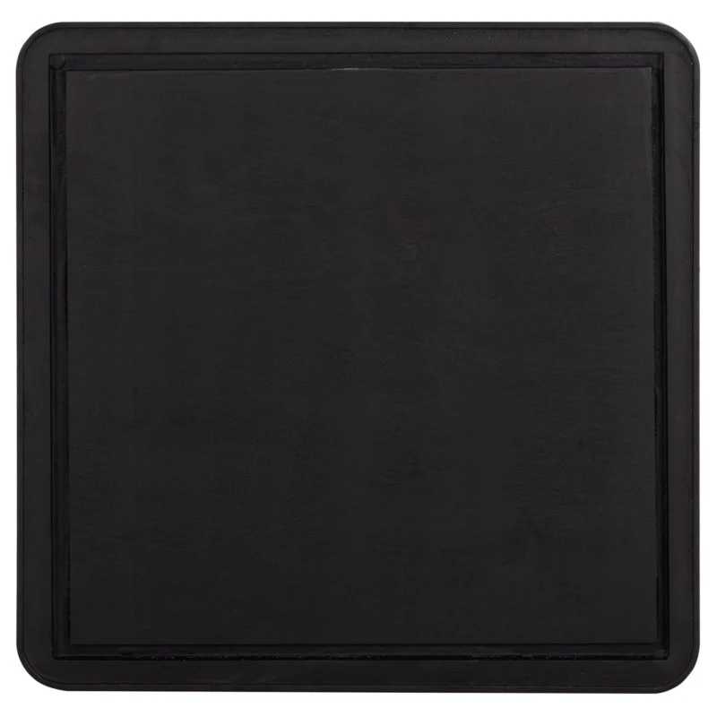 ΕΠΙΦΑΝΕΙΑ ΤΡΑΠΕΖΙΟΥ SINTERED STONE HM6655.03 BLACK MARBLE--ΠΛΑΙΣΙΟ ALU ΜΑΥΡΟ 80x80εκ.