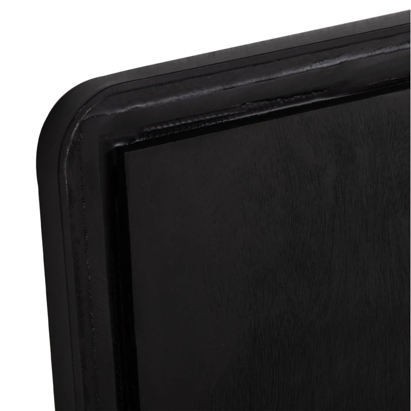 ΕΠΙΦΑΝΕΙΑ ΤΡΑΠΕΖΙΟΥ SINTERED STONE HM6655.03 BLACK MARBLE--ΠΛΑΙΣΙΟ ALU ΜΑΥΡΟ 80x80εκ.