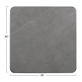 ΕΠΙΦΑΝΕΙΑ ΤΡΑΠΕΖΙΟΥ SINTERED STONE HM6655.05 GREY MARBLE--ΠΛΑΙΣΙΟ ALU ΓΚΡΙ 80x80εκ.