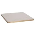 ΕΠΙΦΑΝΕΙΑ ΤΡΑΠΕΖΙΟΥ SINTERED STONE HM6655.12 WHITE MARBLE--ΠΛΑΙΣΙΟ ALU ΧΡΥΣΟ 80x80εκ.