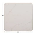 ΕΠΙΦΑΝΕΙΑ ΤΡΑΠΕΖΙΟΥ SINTERED STONE HM6655.12 WHITE MARBLE--ΠΛΑΙΣΙΟ ALU ΧΡΥΣΟ 80x80εκ.