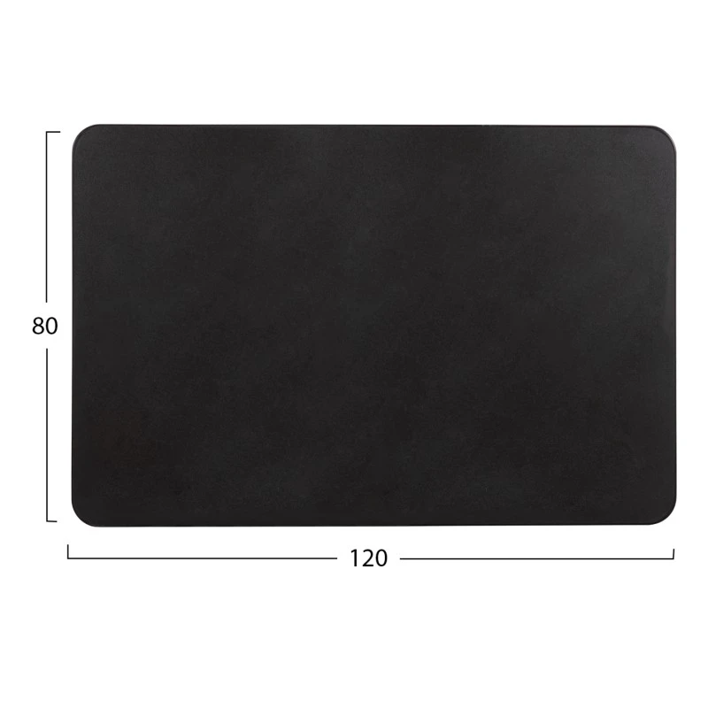ΕΠΙΦΑΝΕΙΑ ΤΡΑΠΕΖΙΟΥ SINTERED STONE HM6656.01 ΜΑΥΡΗ ΜΕ ΠΛΑΙΣΙΟ ALU ΜΑΥΡΟ 120x80εκ.