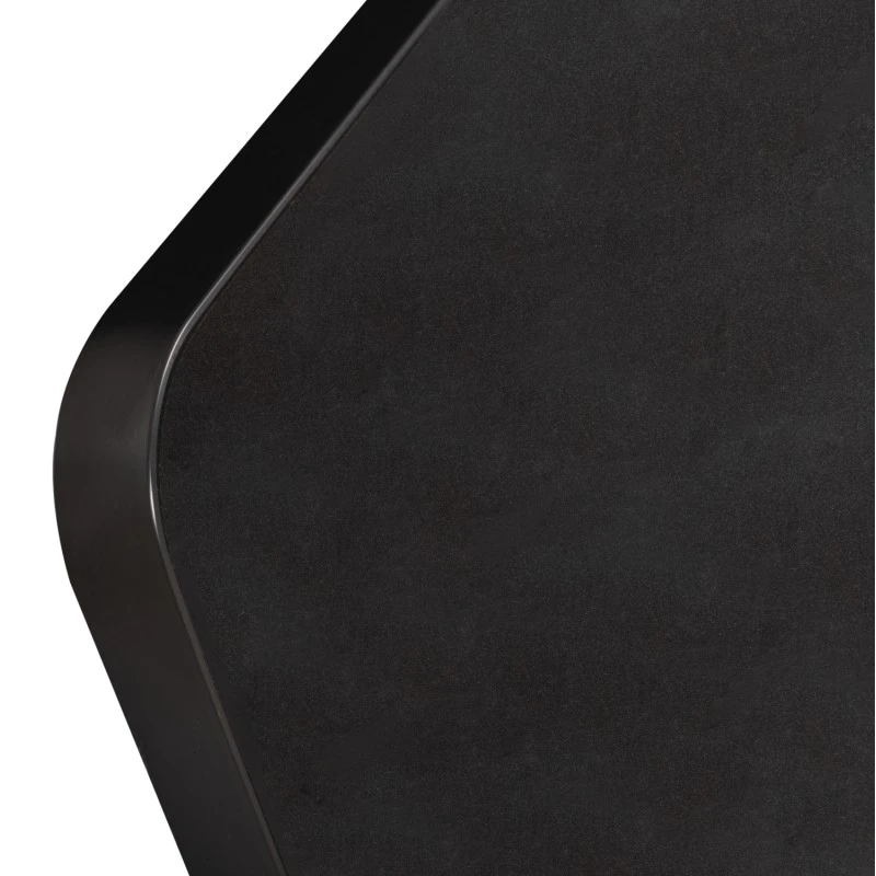ΕΠΙΦΑΝΕΙΑ ΤΡΑΠΕΖΙΟΥ SINTERED STONE HM6656.01 ΜΑΥΡΗ ΜΕ ΠΛΑΙΣΙΟ ALU ΜΑΥΡΟ 120x80εκ.