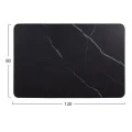 ΕΠΙΦΑΝΕΙΑ ΤΡΑΠΕΖΙΟΥ SINTERED STONE HM6656.03 BLACK MARBLE-ΠΛΑΙΣΙΟ ALU ΜΑΥΡΟ 120x80εκ.