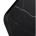 ΕΠΙΦΑΝΕΙΑ ΤΡΑΠΕΖΙΟΥ SINTERED STONE HM6656.03 BLACK MARBLE-ΠΛΑΙΣΙΟ ALU ΜΑΥΡΟ 120x80εκ.