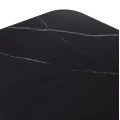 ΕΠΙΦΑΝΕΙΑ ΤΡΑΠΕΖΙΟΥ SINTERED STONE HM6656.03 BLACK MARBLE-ΠΛΑΙΣΙΟ ALU ΜΑΥΡΟ 120x80εκ.