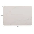 ΕΠΙΦΑΝΕΙΑ ΤΡΑΠΕΖΙΟΥ SINTERED STONE HM6656.12 WHITE MARBLE-ΠΛΑΙΣΙΟ ALU ΧΡΥΣΟ 120x80εκ.