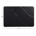 ΕΠΙΦΑΝΕΙΑ ΤΡΑΠΕΖΙΟΥ SINTERED STONE HM6656.13 BLACK MARBLE-ΠΛΑΙΣΙΟ ALU ΧΡΥΣΟ 120x80εκ.