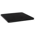 ΕΠΙΦΑΝΕΙΑ ΤΡΑΠΕΖΙΟΥ SINTERED STONE ΤΕΤΡΑΓΩΝΗ HM6654.01 ΜΑΥΡΗ ΜΕ ΠΛΑΙΣΙΟ ALU ΜΑΥΡΟ 70x70εκ.