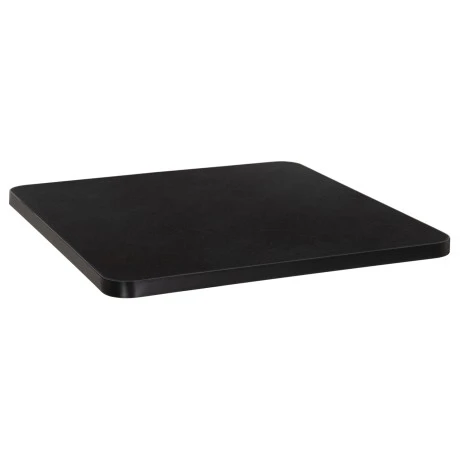 ΕΠΙΦΑΝΕΙΑ ΤΡΑΠΕΖΙΟΥ SINTERED STONE ΤΕΤΡΑΓΩΝΗ HM6654.01 ΜΑΥΡΗ ΜΕ ΠΛΑΙΣΙΟ ALU ΜΑΥΡΟ 70x70εκ.